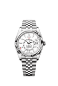 Rolex Sky-Dweller Stainless Steel - White Gold / White / Jubilee — Ref. 336934