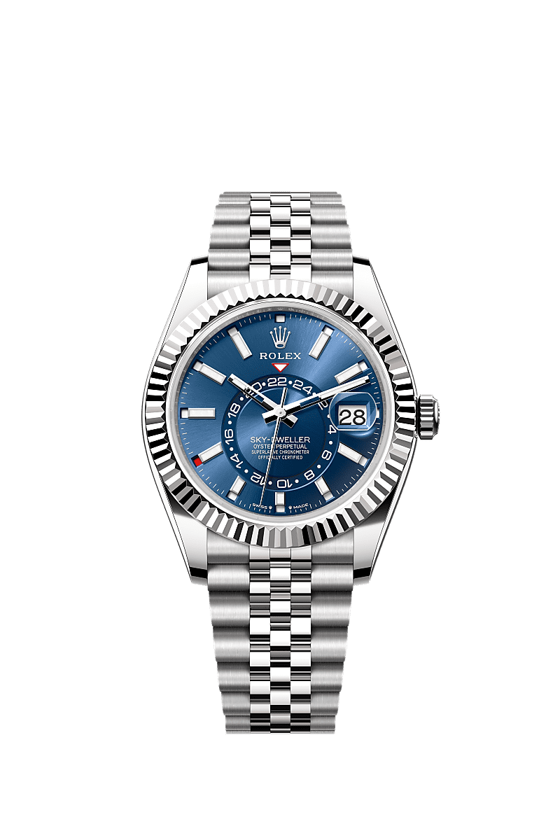 Rolex Sky-Dweller Stainless Steel - White Gold / Blue / Jubilee — Ref. 336934