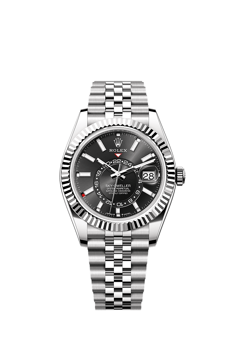 Rolex Sky-Dweller Stainless Steel - White Gold / Black / Jubilee — Ref. 336934