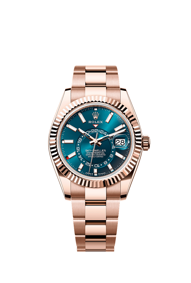 Rolex Sky-Dweller Everose / Blue / Oyster — Ref. 336935