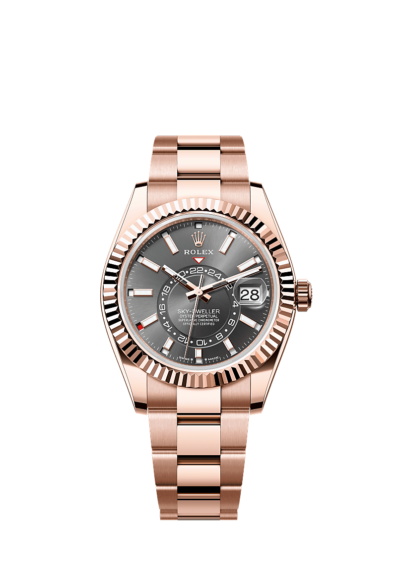 Rolex Sky-Dweller Everose / Slate / Oyster — Ref. 336935