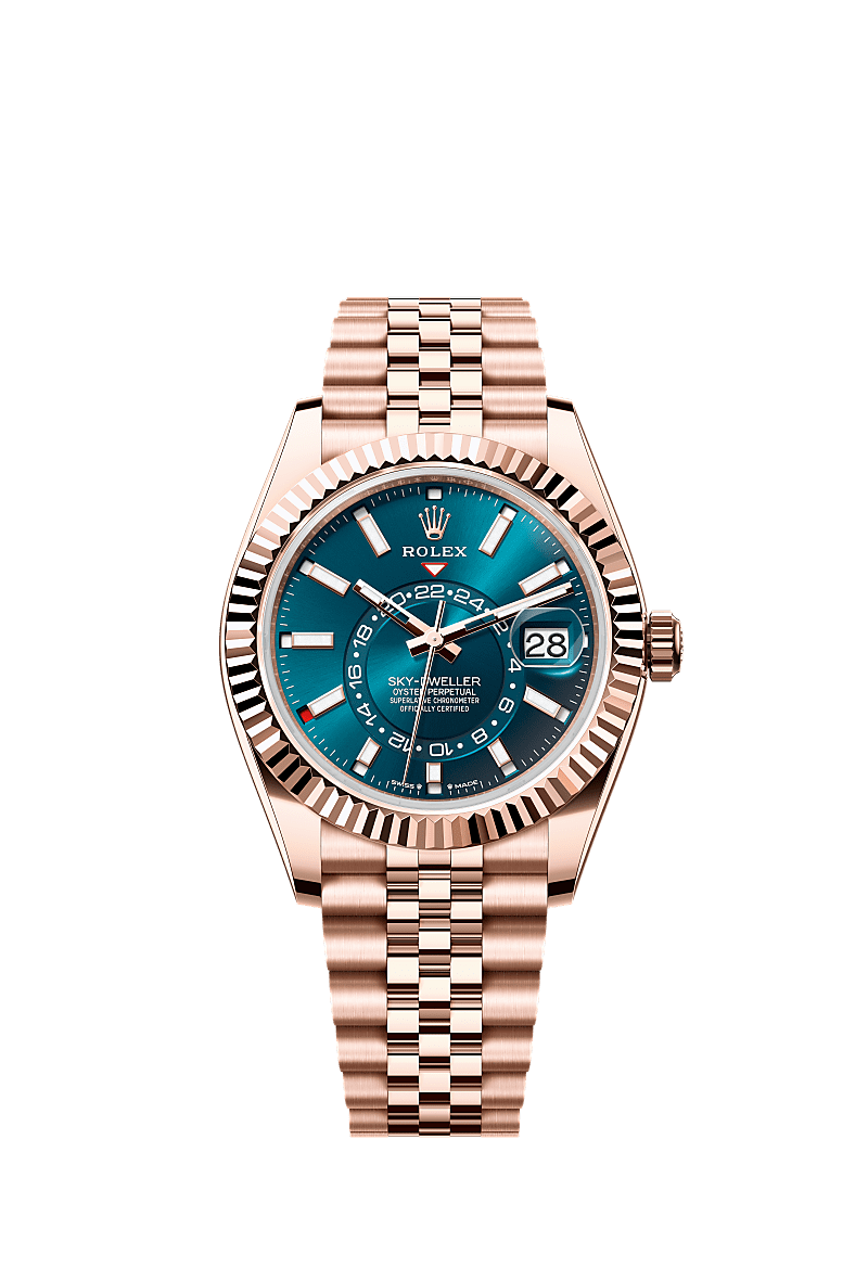 Rolex - Sky-Dweller Everose / Blue / Jubilee — Ref. 336935