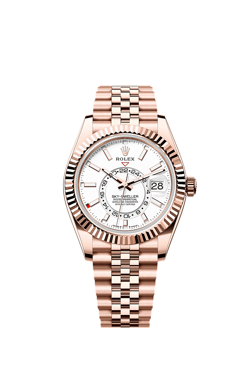 Rolex - Sky-Dweller Everose / White / Jubilee — Ref. 336935