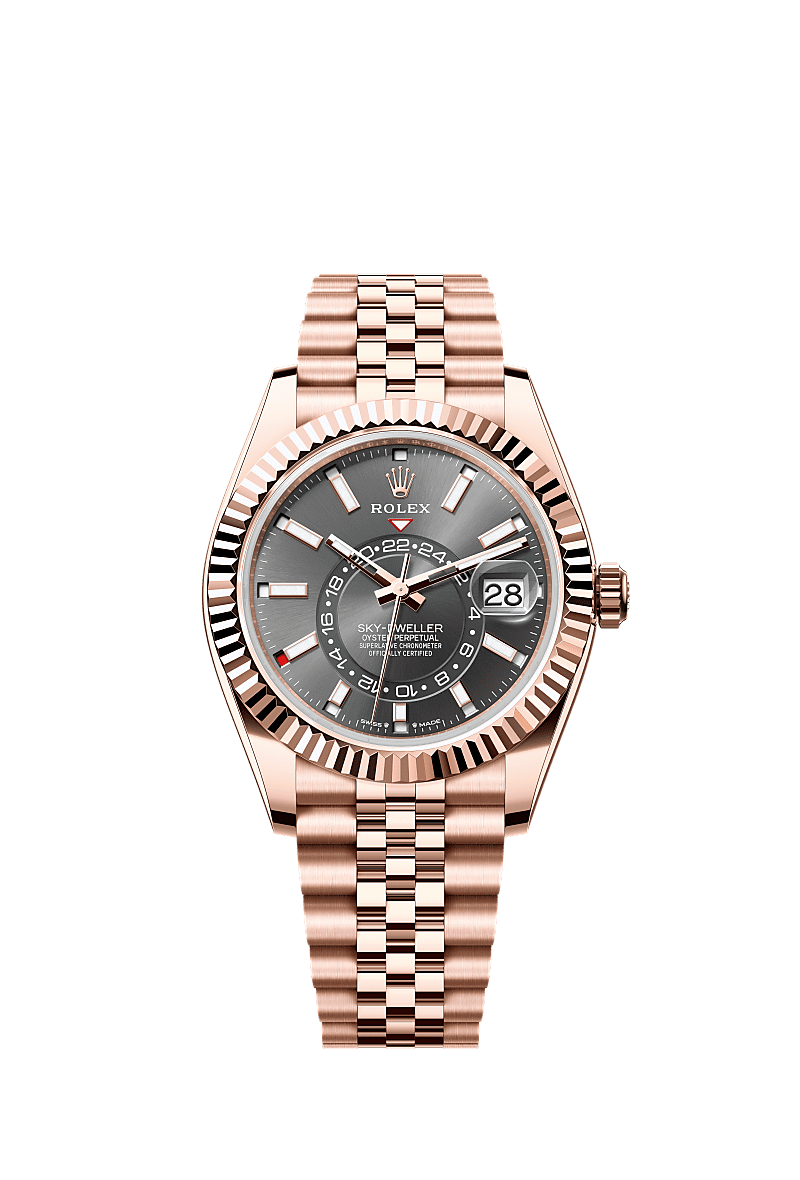 Rolex - Sky-Dweller Everose / Slate / Jubilee — Ref. 336935
