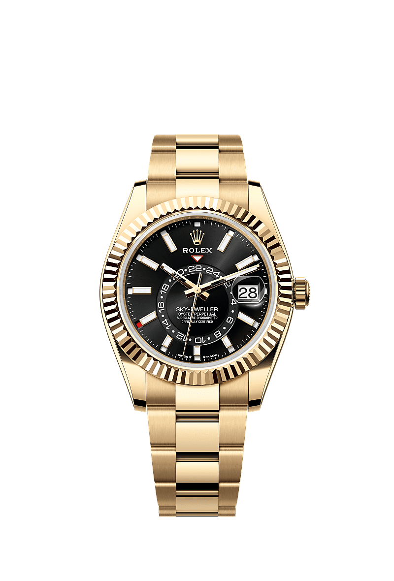 Rolex Sky-Dweller Yellow Gold / Black / Oyster — Ref. 336938