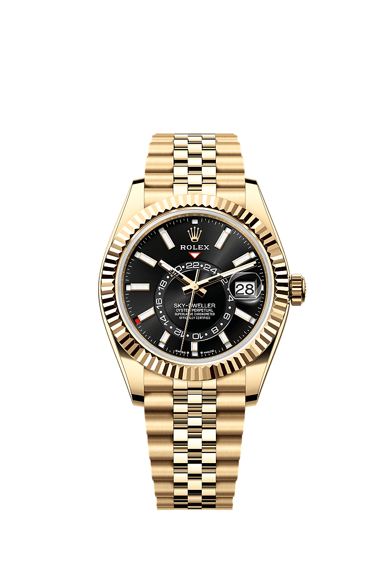 Rolex - Sky-Dweller Yellow Gold / Black / Jubilee — Ref. 336938