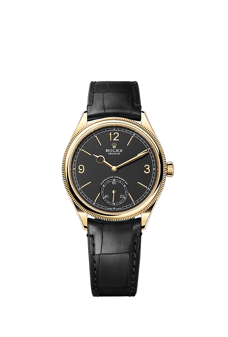 Rolex Perpetual 1908 39 Yellow Gold / Black — Ref. 52508