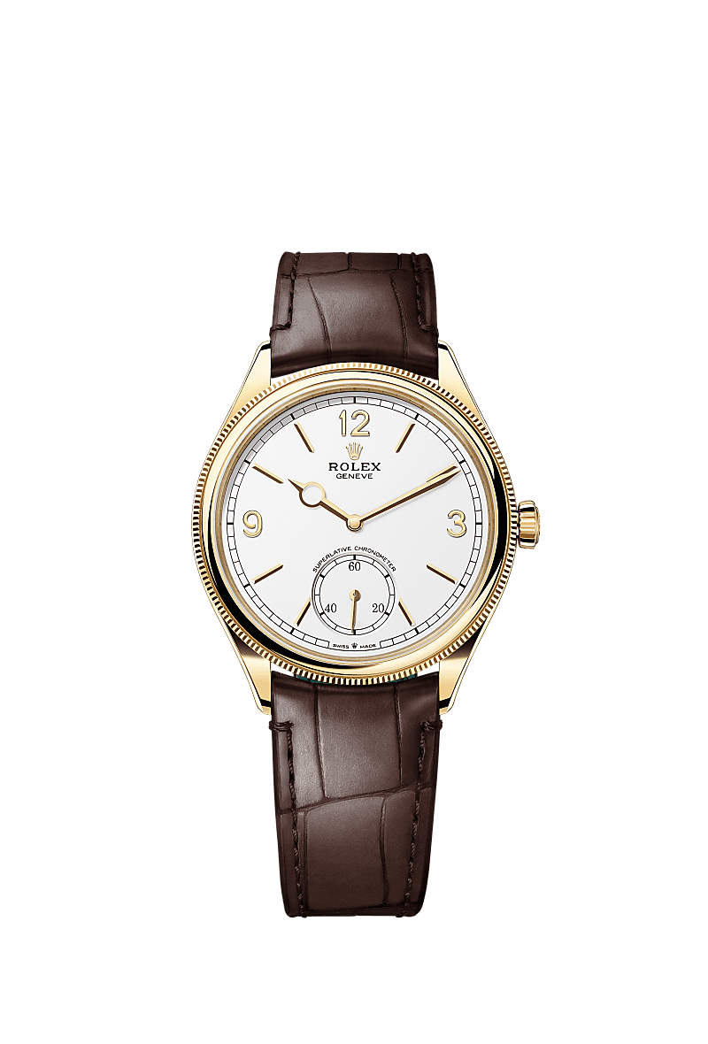 Rolex Perpetual 1908 39 Yellow Gold / White — Ref. 52508