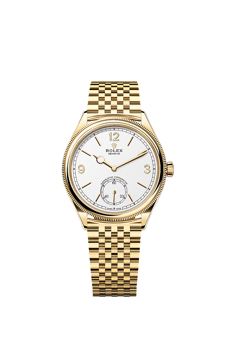 Rolex - Perpetual 1908 Yellow Gold / White / Settimo Bracelet — Ref. 52508