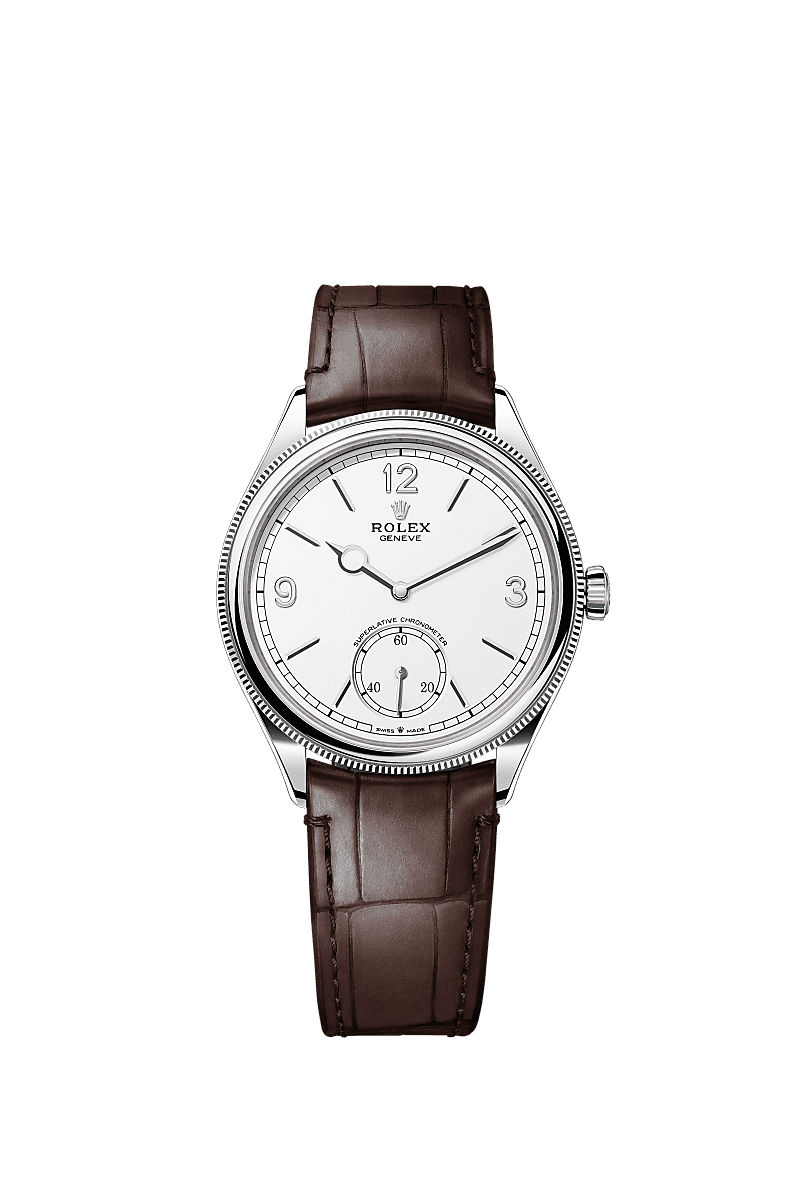 Rolex Perpetual 1908 39 White Gold / White — Ref. 52509