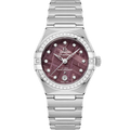 Omega Constellation Manhattan 29 Co-Axial Master Chronometer Stainless Steel - Diamond / Purple Meteorite — Ref. 131.15.29.20.99.001