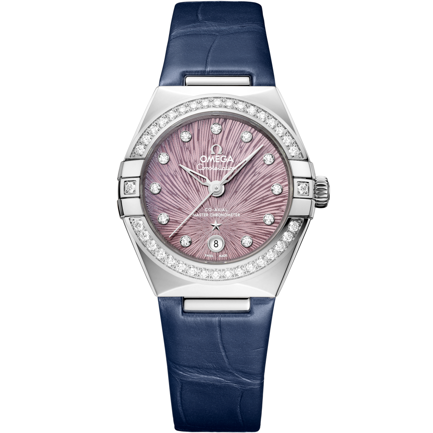 Omega Constellation 29åÊmm, Steel on Alligator - 131.18.29.20.60.001 — Ref. 131.18.29.20.60.001