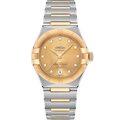 Omega Constellation Manhattan 29 Co-Axial Master Chronometer Stainless Steel / Yellow Gold / Champagne Diamond — Ref. 131.20.29.20.58.001