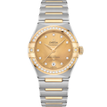 Omega Constellation Manhattan 29 Co-Axial Master Chronometer Stainless Steel / Yellow Gold / Champagne Diamond / Diamond — Ref. 131.25.29.20.58.001