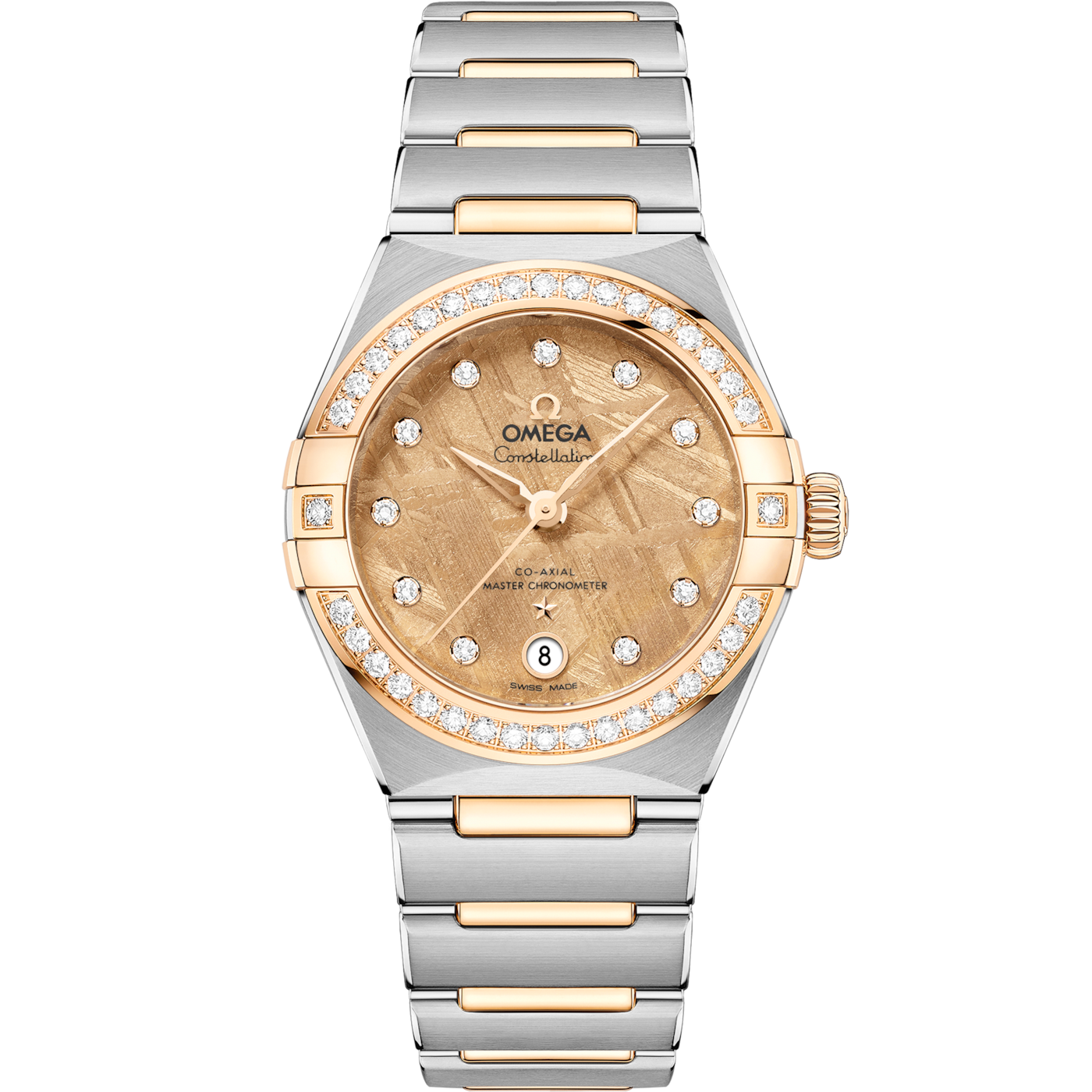 Omega Constellation Manhattan 29 Co-Axial Master Chronometer Stainless Steel - Yellow Gold - Diamond / Moonshine Meteorite — Ref. 131.25.29.20.99.002