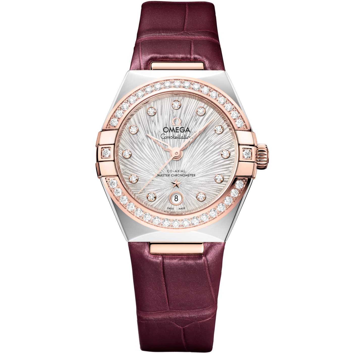 Omega Constellation 29åÊmm, Steel - Sedna gold on Alligator - 131.28.29.20.52.001 — Ref. 131.28.29.20.52.001