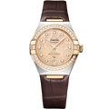 Omega Constellation 29åÊmm, steel - Moonshine gold on Alligator - 131.28.29.20.58.001 — Ref. 131.28.29.20.58.001