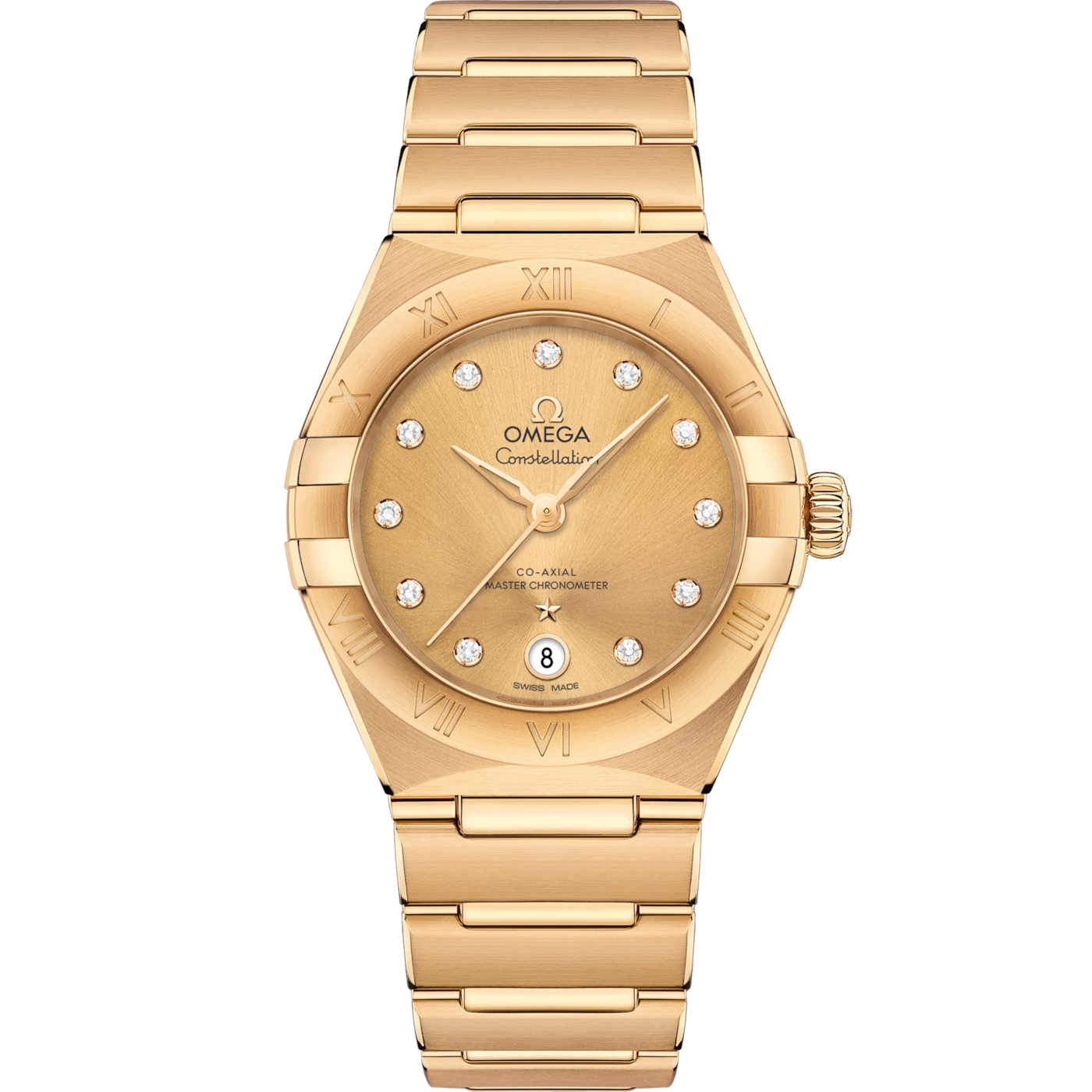 Omega Constellation Manhattan 29 Co-Axial Master Chronometer Yellow Gold / Champagne — Ref. 131.50.29.20.58.001