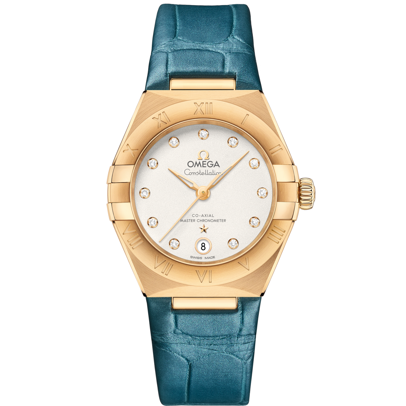 Omega Constellation Manhattan 29 Co-Axial Master Chronometer Yellow Gold / Silver - Diamond — Ref. 131.53.29.20.52.001