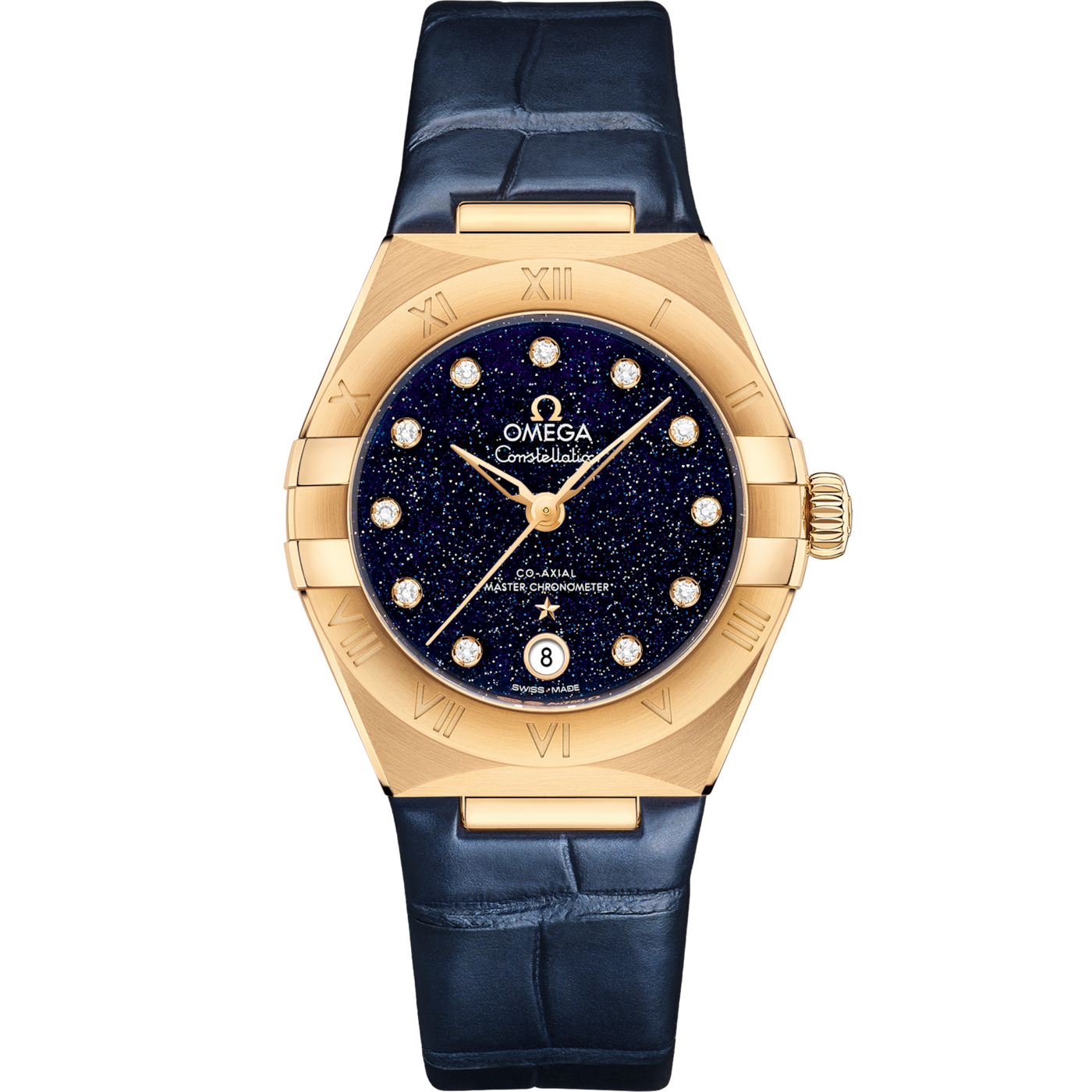Omega Constellation Manhattan 29 Co-Axial Master Chronometer Yellow Gold / Aventurine — Ref. 131.53.29.20.53.001