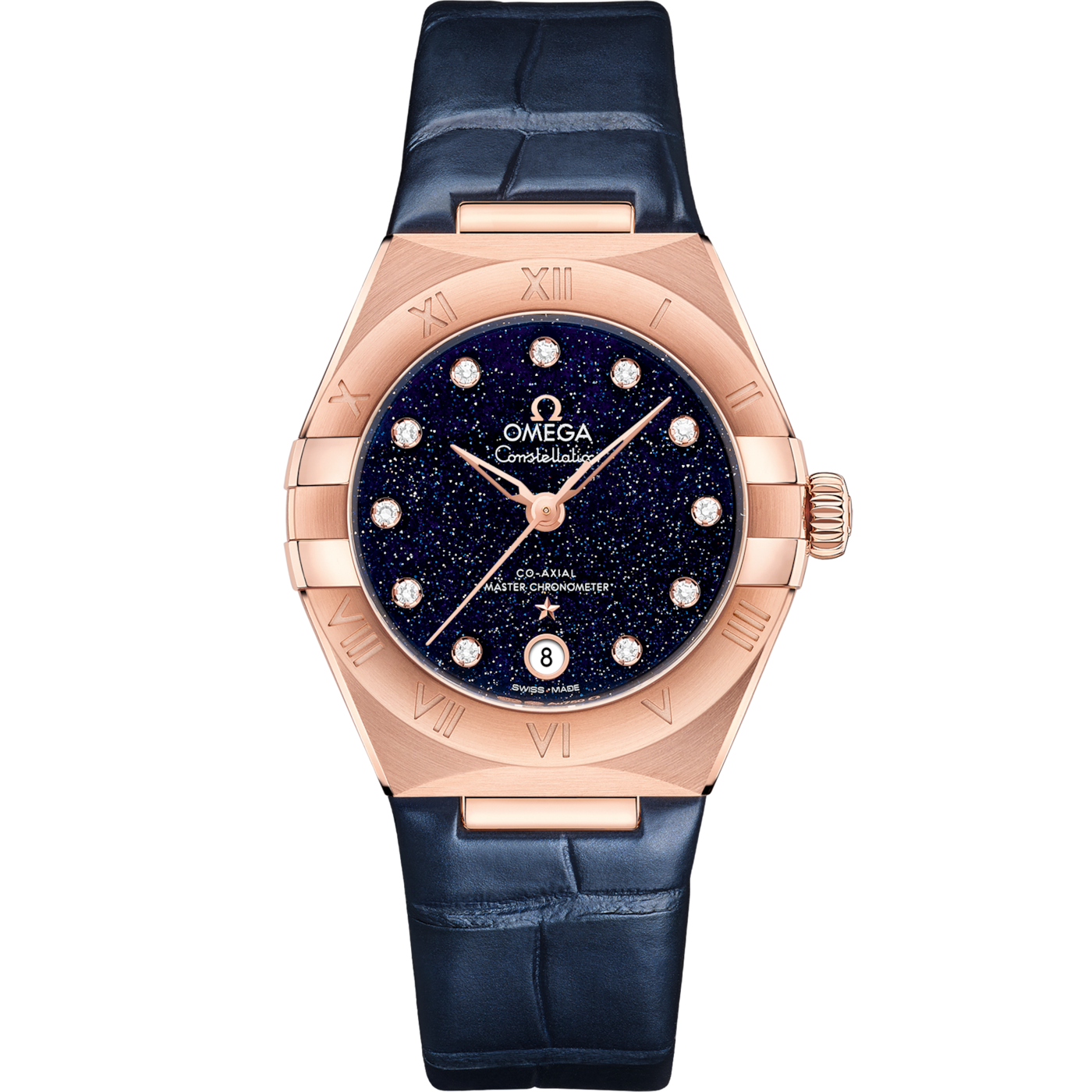 Omega Constellation Manhattan 29 Co-Axial Master Chronometer Sedna Gold / Aventurine — Ref. 131.53.29.20.53.003