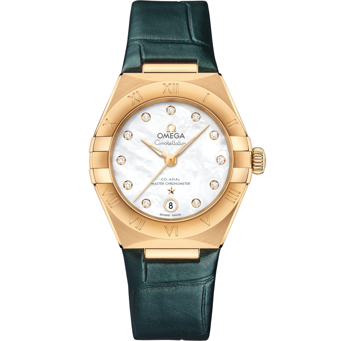 Omega Constellation Manhattan 29 Co-Axial Master Chronometer Yellow Gold / MOP — Ref. 131.53.29.20.55.001