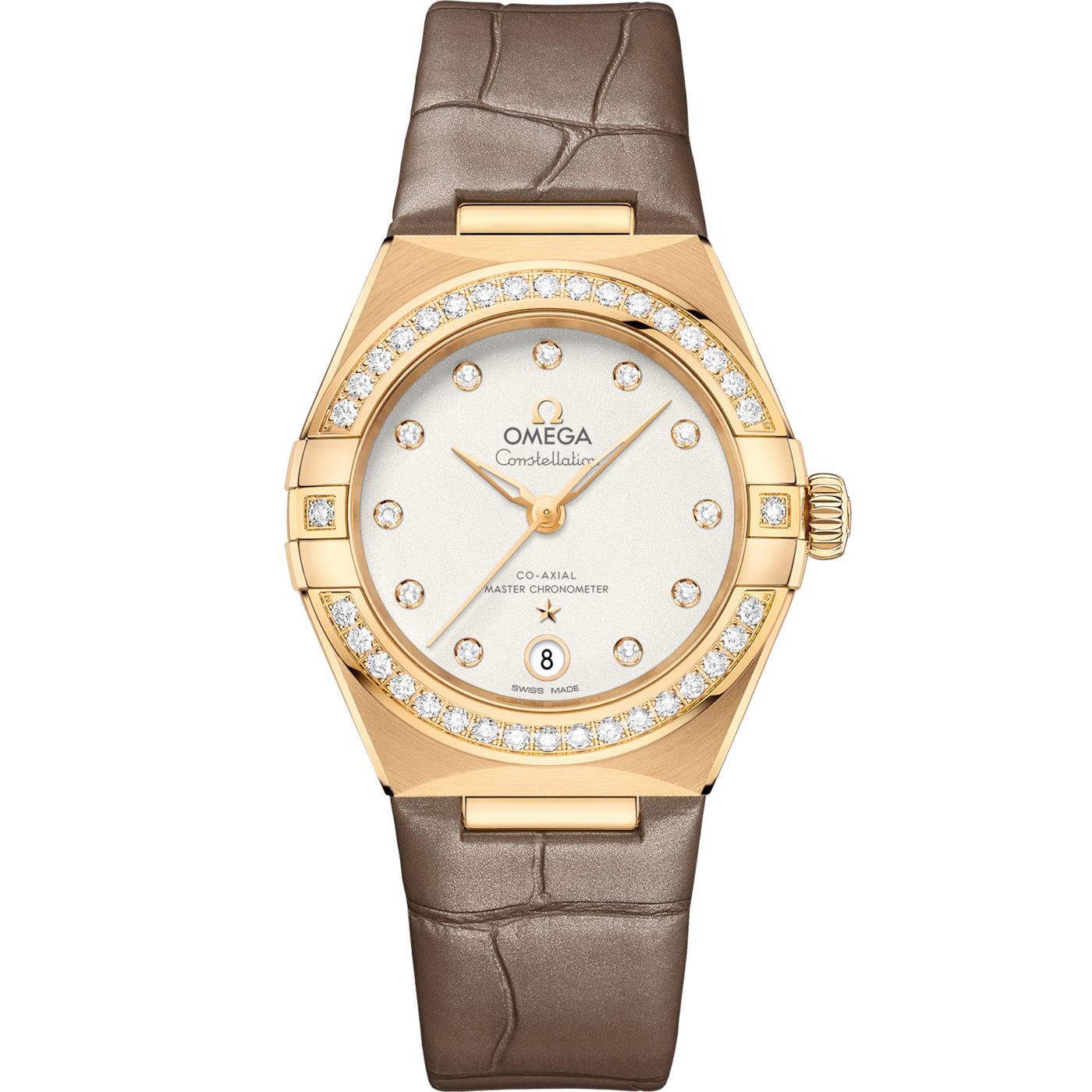 Omega Constellation Manhattan 29 Co-Axial Master Chronometer Yellow Gold / Diamond / Silver - Diamond — Ref. 131.58.29.20.52.001
