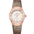 Omega Constellation Manhattan 29 Co-Axial Master Chronometer Sedna Gold / Diamond / Silver - Diamond — Ref. 131.58.29.20.52.002