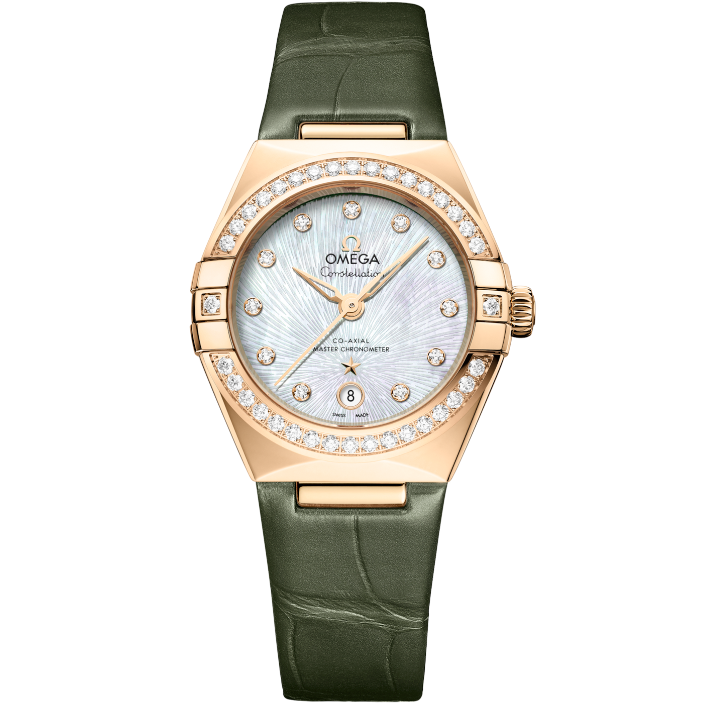 Omega Constellation 29åÊmm, Moonshine gold on Alligator - 131.58.29.20.55.003 — Ref. 131.58.29.20.55.003