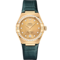 Omega Constellation Manhattan 29 Co-Axial Master Chronometer Yellow Gold / Diamond / Champagne - Diamond — Ref. 131.58.29.20.58.001