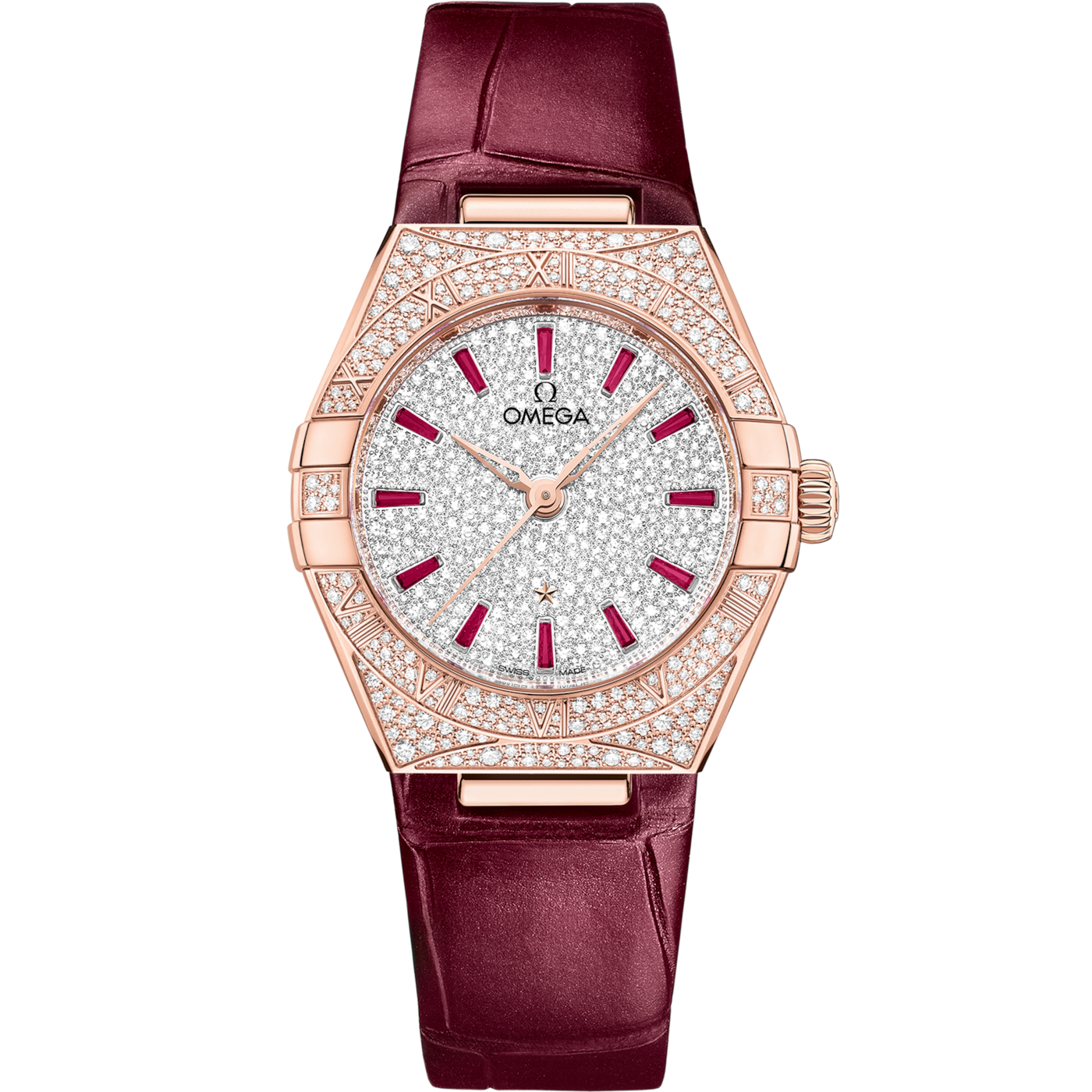 Omega Constellation Manhattan 29 Co-Axial Master Chronometer Sedna Gold / Snow — Ref. 131.58.29.20.99.001