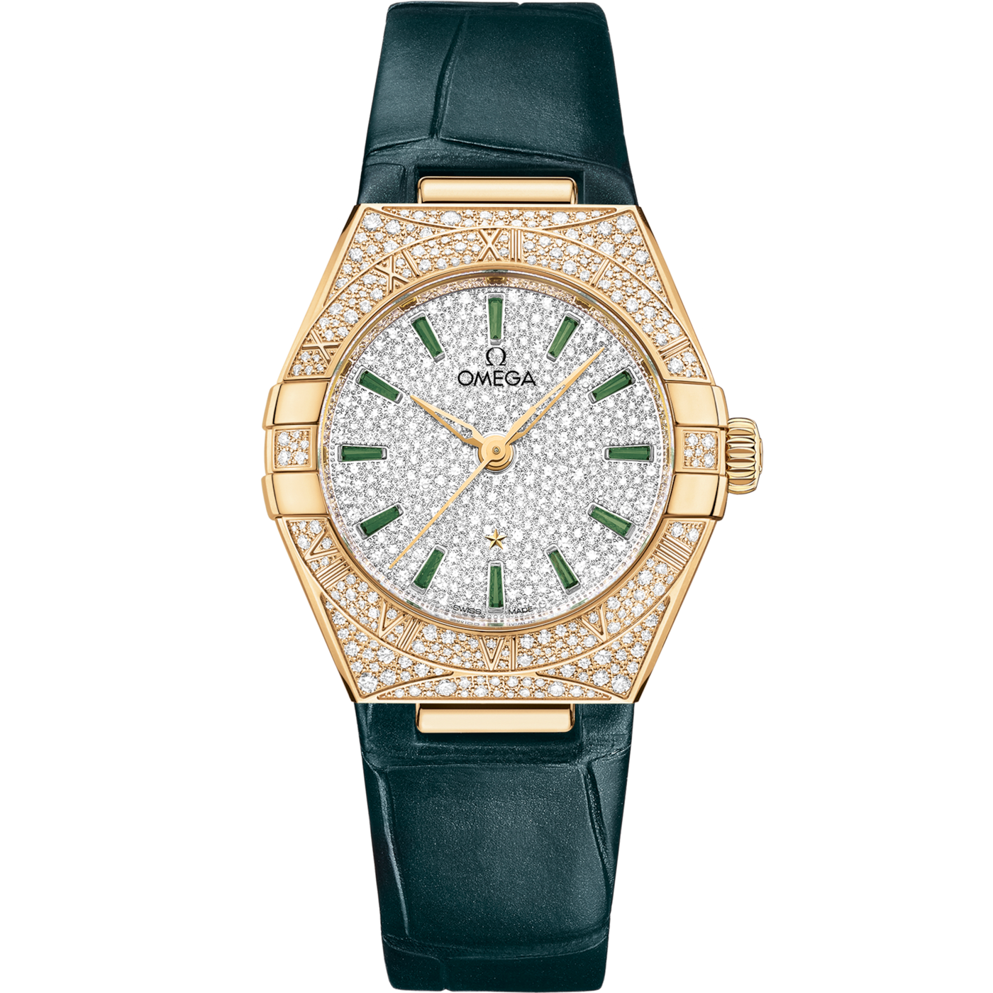 Omega Constellation Manhattan 29 Co-Axial Master Chronometer Sedna Gold / Snow — Ref. 131.58.29.20.99.002