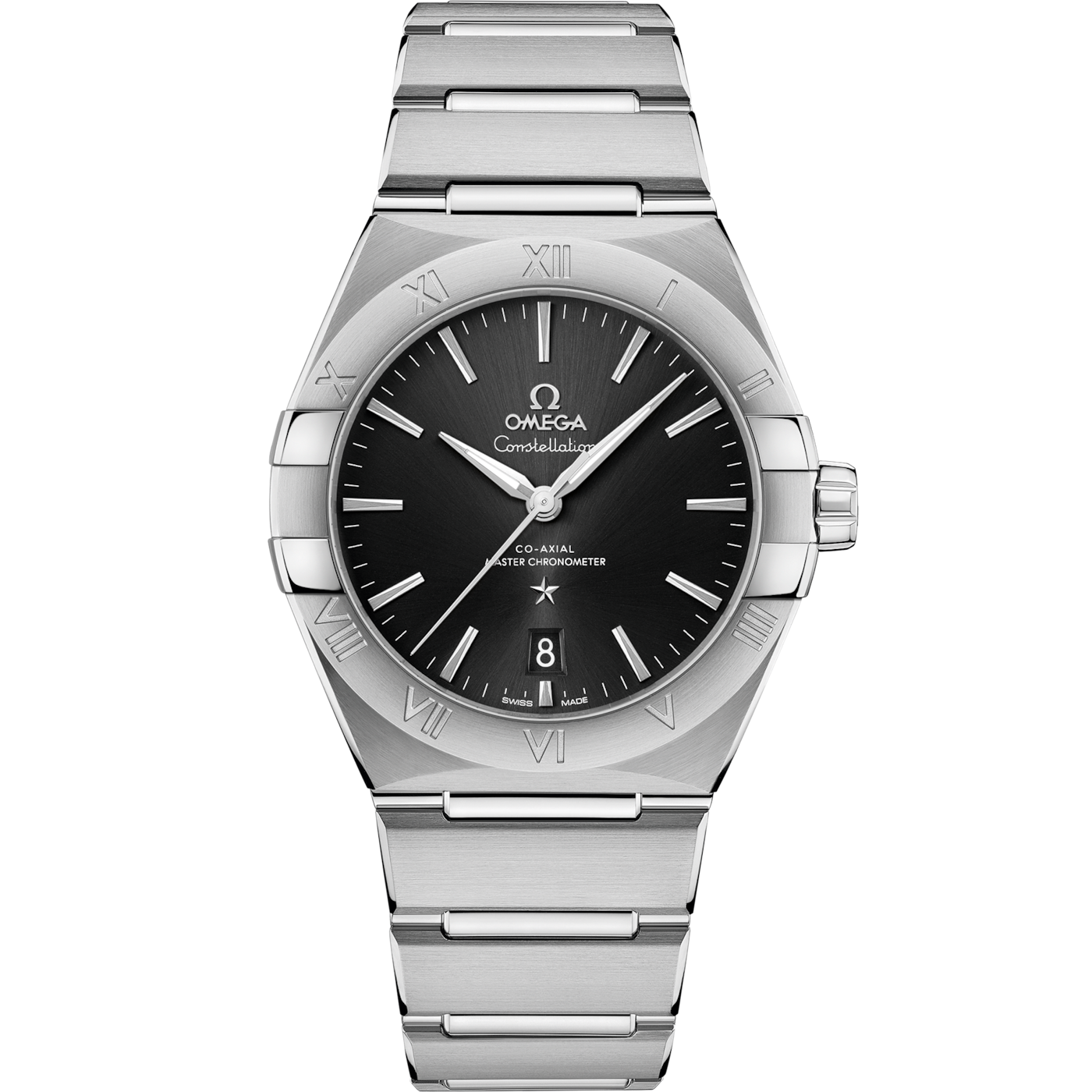 Omega Constellation Master Chronometer 39 Stainless Steel / Black / Bracelet — Ref. 131.10.39.20.01.001