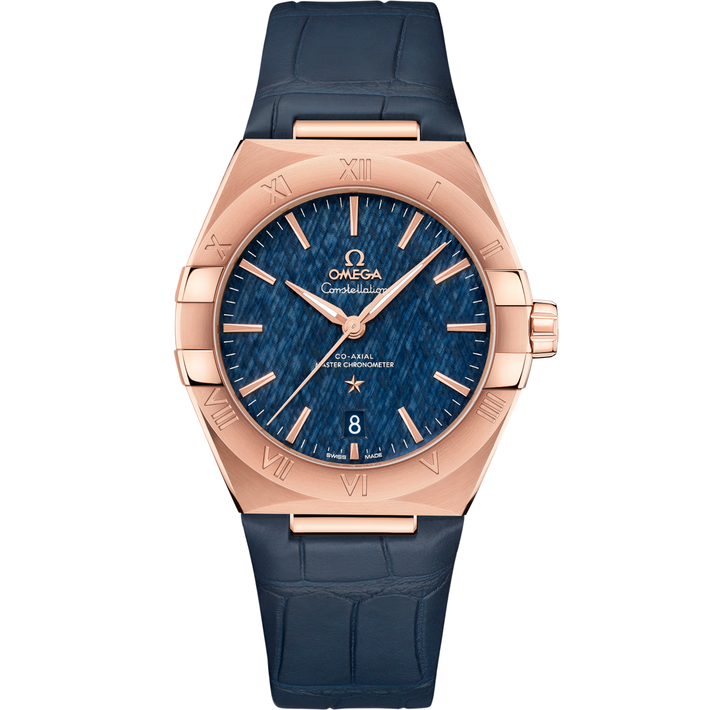 Omega Constellation Master Chronometer 39 Sedna / Blue / Alligator — Ref. 131.53.39.20.03.001