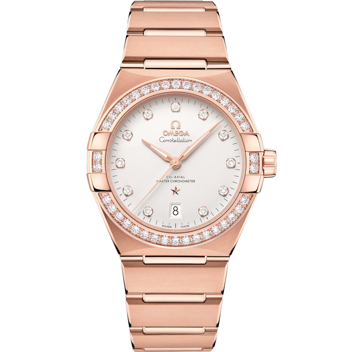 Omega Constellation Master Chronometer 39 Sedna - Diamond / Silver / Bracelet — Ref. 131.55.39.20.52.001