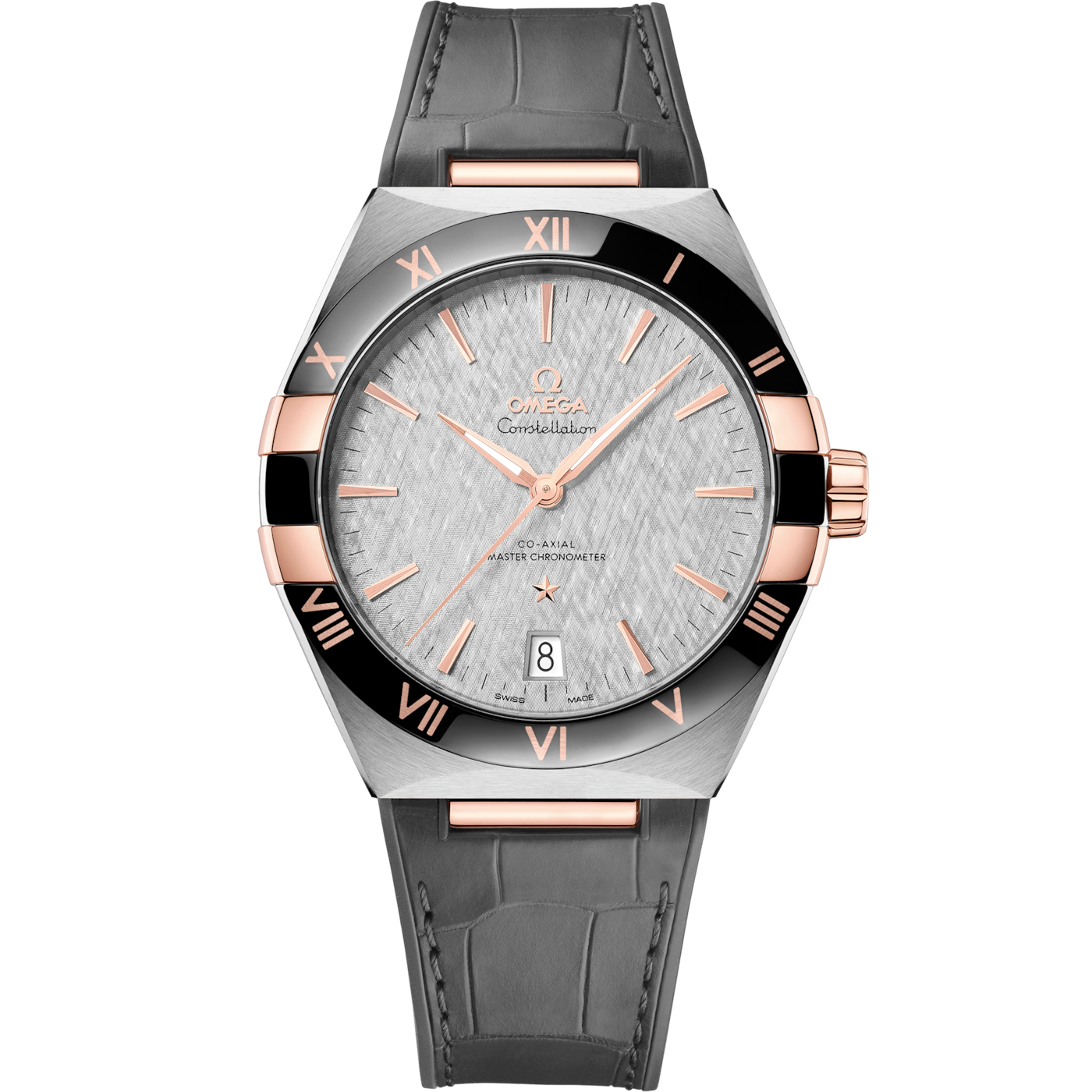 Omega Constellation Master Chronometer 41 Stainless Steel / Sedna Gold / Ceramic / Grey — Ref. 131.23.41.21.06.001