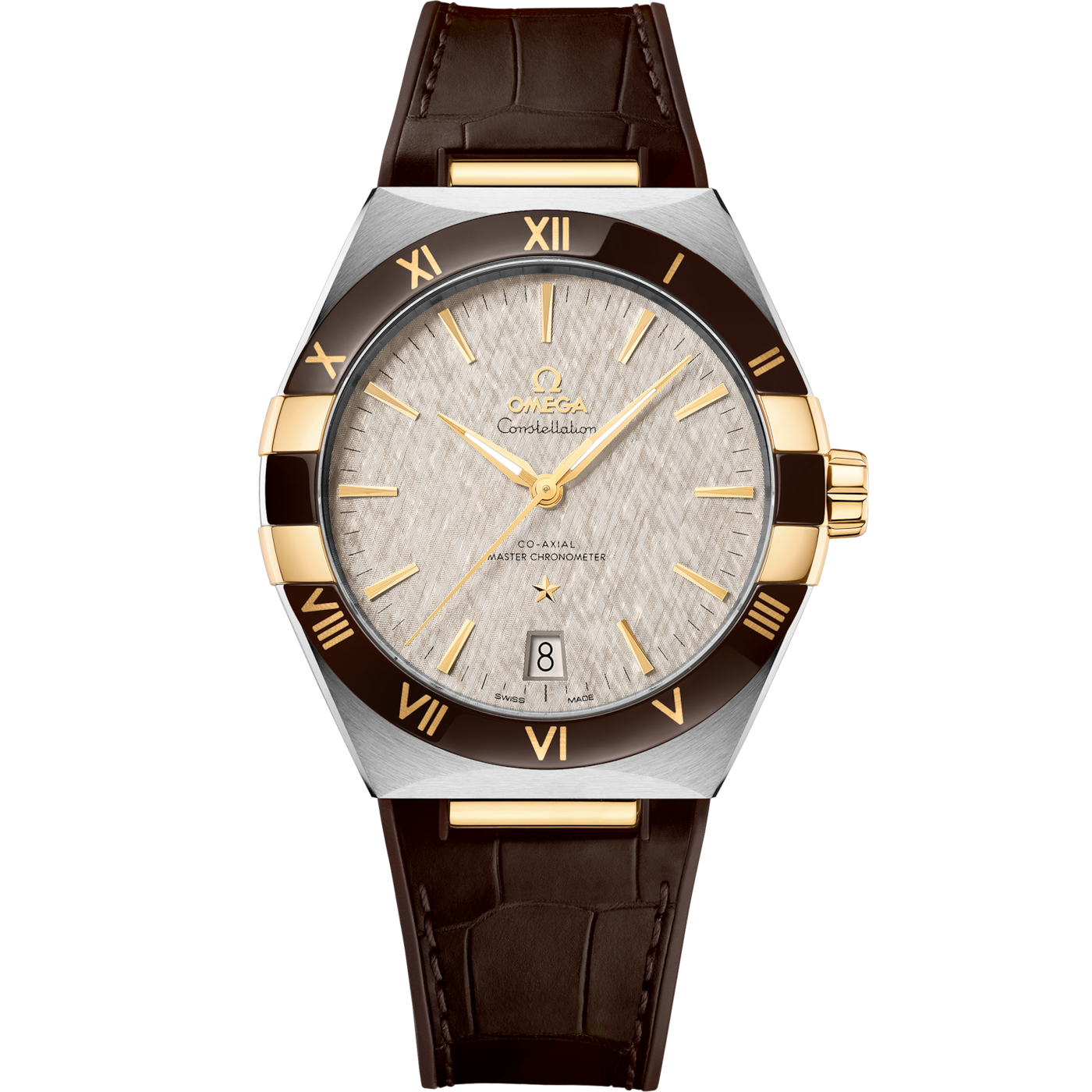 Omega Constellation Master Chronometer 41 Stainless Steel / Yellow Gold / Ceramic / Grey — Ref. 131.23.41.21.06.002