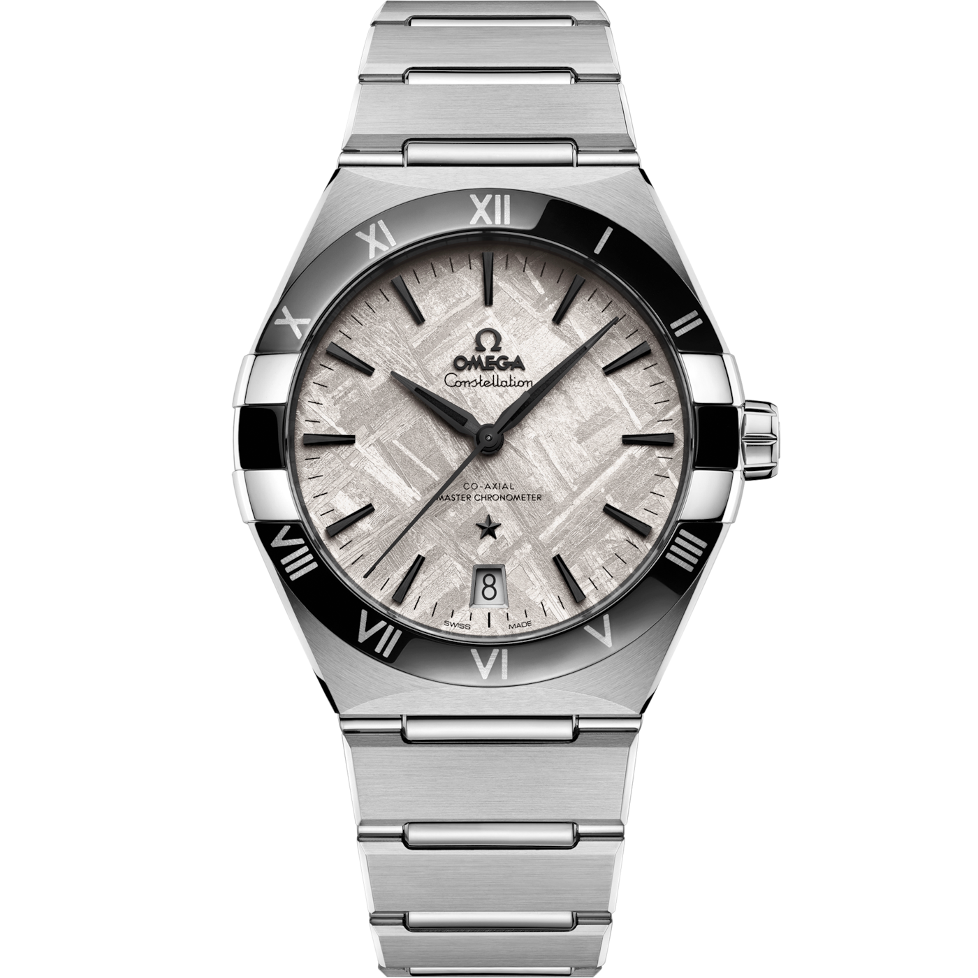 Omega Constellation Master Chronometer 41 Stainless Steel - Ceramic /Silver Meteorite — Ref. 131.30.41.21.99.001