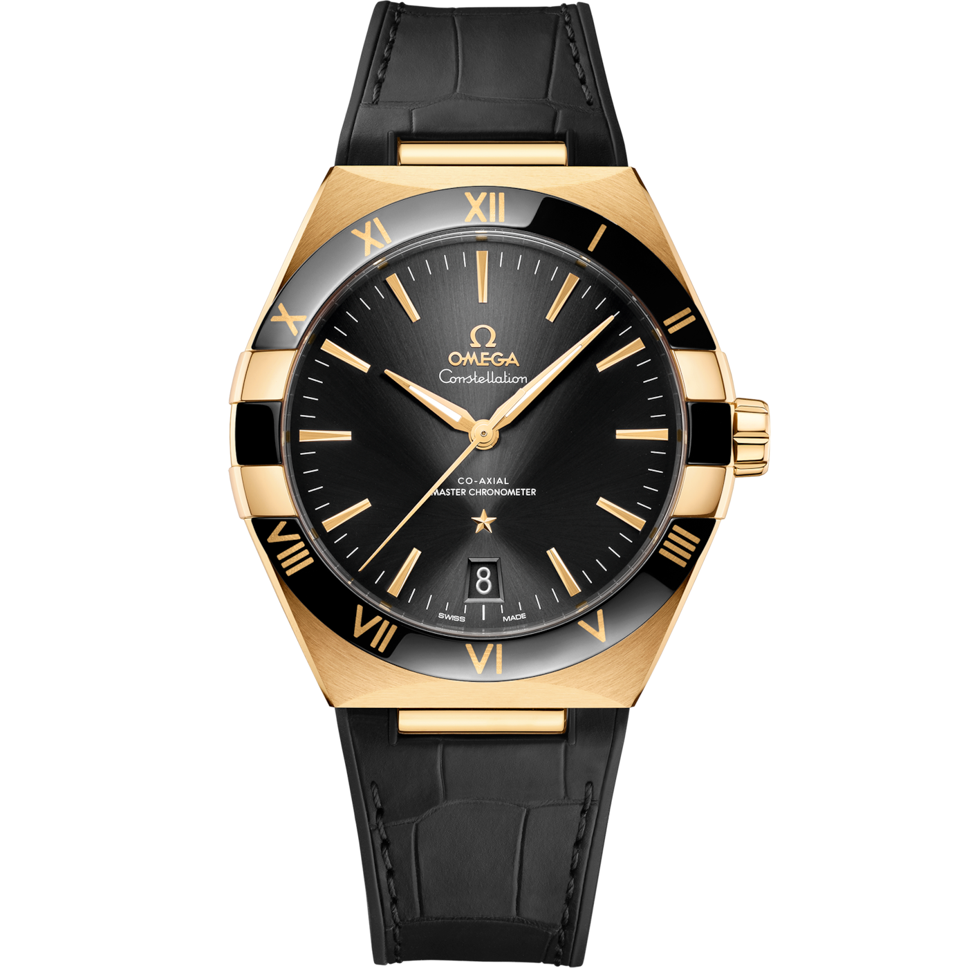 Omega Constellation Master Chronometer 41 Yellow Gold / Ceramic / Black — Ref. 131.63.41.21.01.001