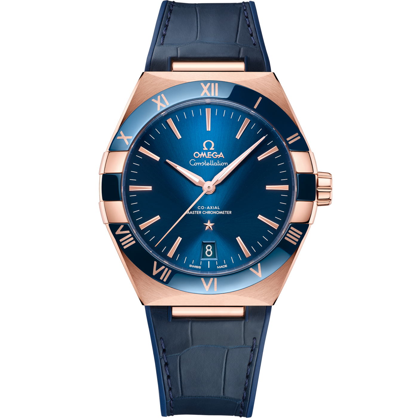 Omega Constellation Master Chronometer 41 Sedna Gold / Ceramic / Blue — Ref. 131.63.41.21.03.001