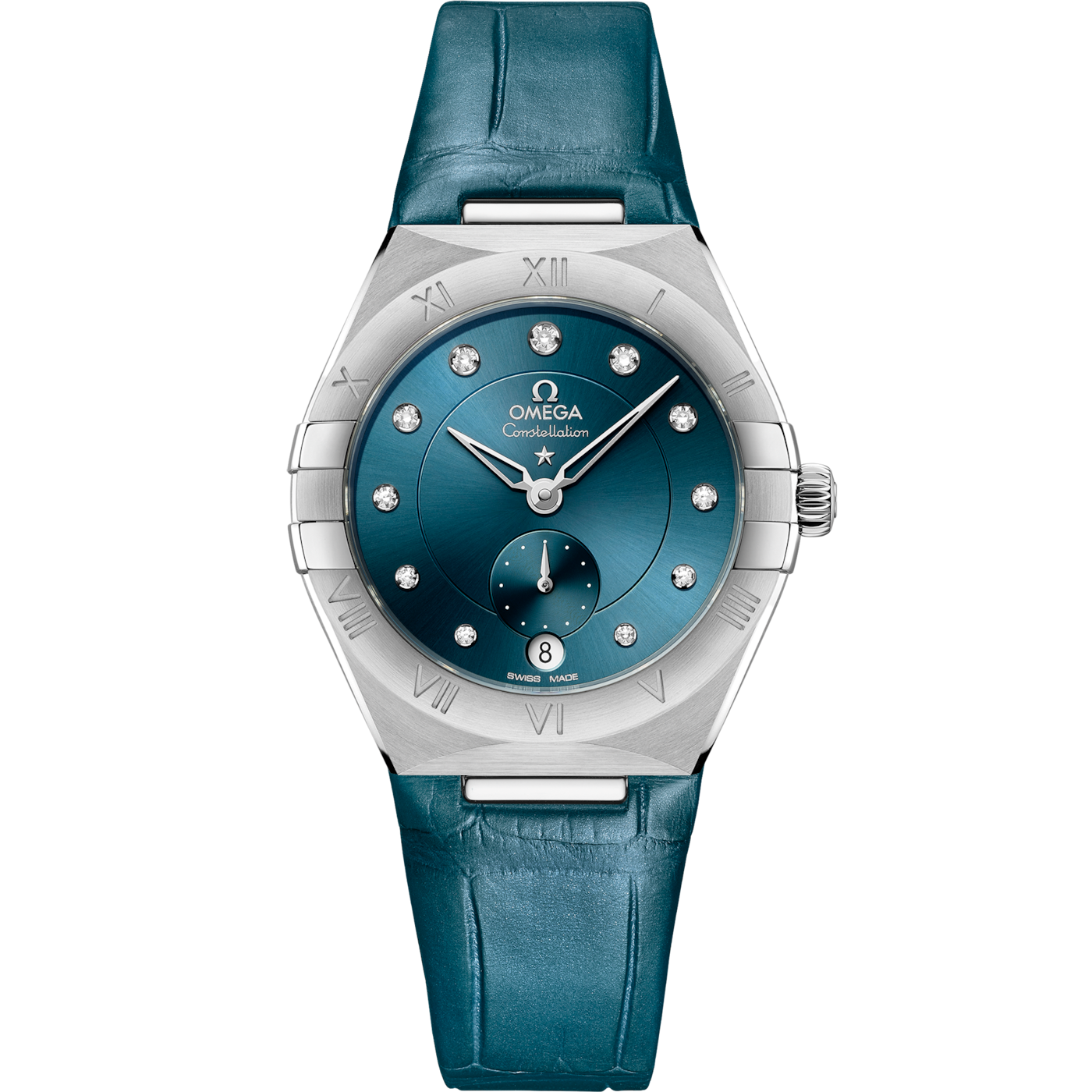 Omega Constellation Master Chronometer Small Seconds 34 Stainless Steel / Blue - Diamond — Ref. 131.13.34.20.53.001