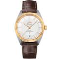 Omega Globemaster Stainless Steel / Yellow Gold / Silver / Alligator — Ref. 130.23.39.21.02.001