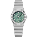 Omega Constellation Manhattan 25 Quartz Stainless Steel - Diamond / Green Meteorite — Ref. 131.15.25.60.99.001