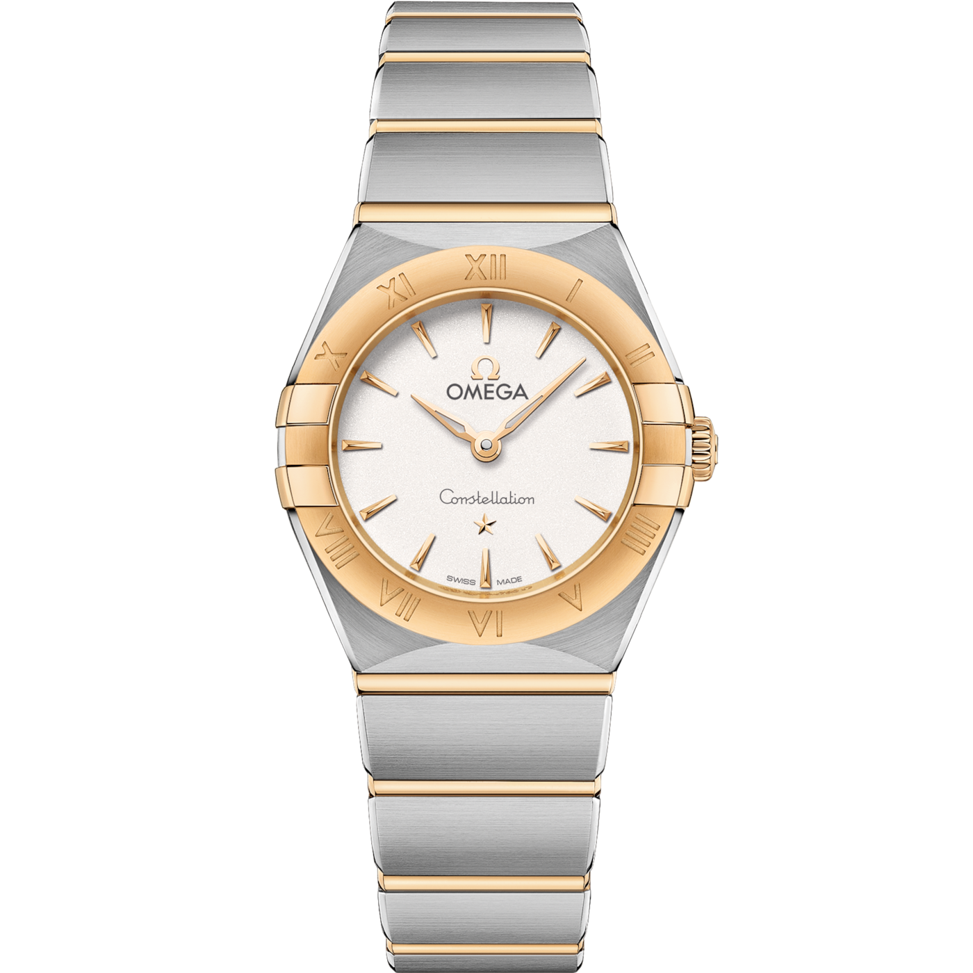 Omega Constellation Manhattan 25 Quartz Stainless Steel / Yellow Gold / Silver — Ref. 131.20.25.60.02.002