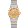 Omega Constellation Manhattan 25 Quartz Stainless Steel / Yellow Gold / Champagne - Diamond — Ref. 131.20.25.60.58.001
