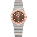 Omega Constellation Manhattan 25 Quartz Stainless Steel / Sedna Gold / Brown - Diamond — Ref. 131.20.25.60.63.001