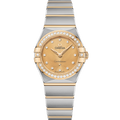 Omega Constellation Manhattan 25 Quartz Stainless Steel / Yellow Gold / Champagne - Diamond / Diamond — Ref. 131.25.25.60.58.001