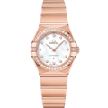Omega Constellation Manhattan 25 Quartz Sedna Gold / MOP / Diamond — Ref. 131.55.25.60.55.001