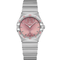 Omega Constellation Manhattan 28 Quartz Stainless Steel / Blush — Ref. 131.10.28.60.11.001