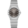 Omega Constellation Manhattan 28 Quartz Stainless Steel / Grey - Diamond — Ref. 131.10.28.60.56.001